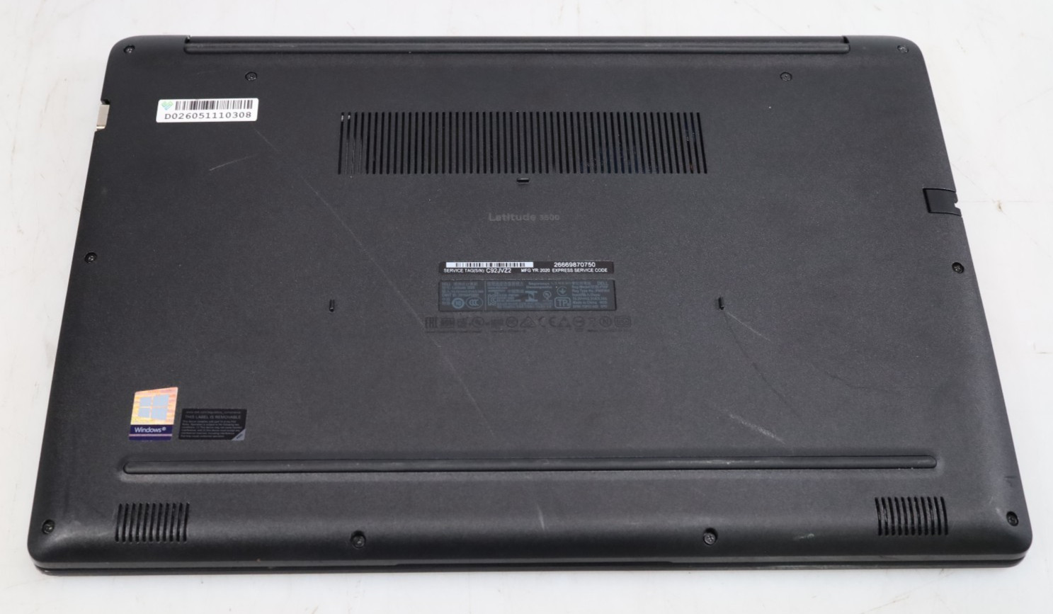 Dell Latitude 3500 15.6″ Intel i3-8145U 8GB DDR4 No HDD COA OS