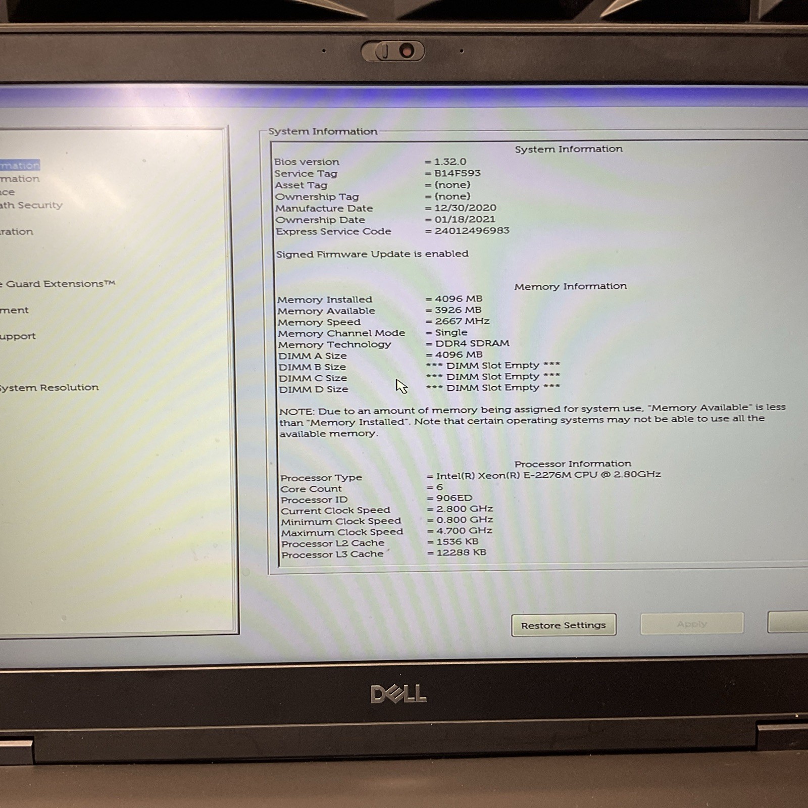 Dell Precision 7740 / Quadro RTX 3000 / BIG Screen / Ready For Windows / M15