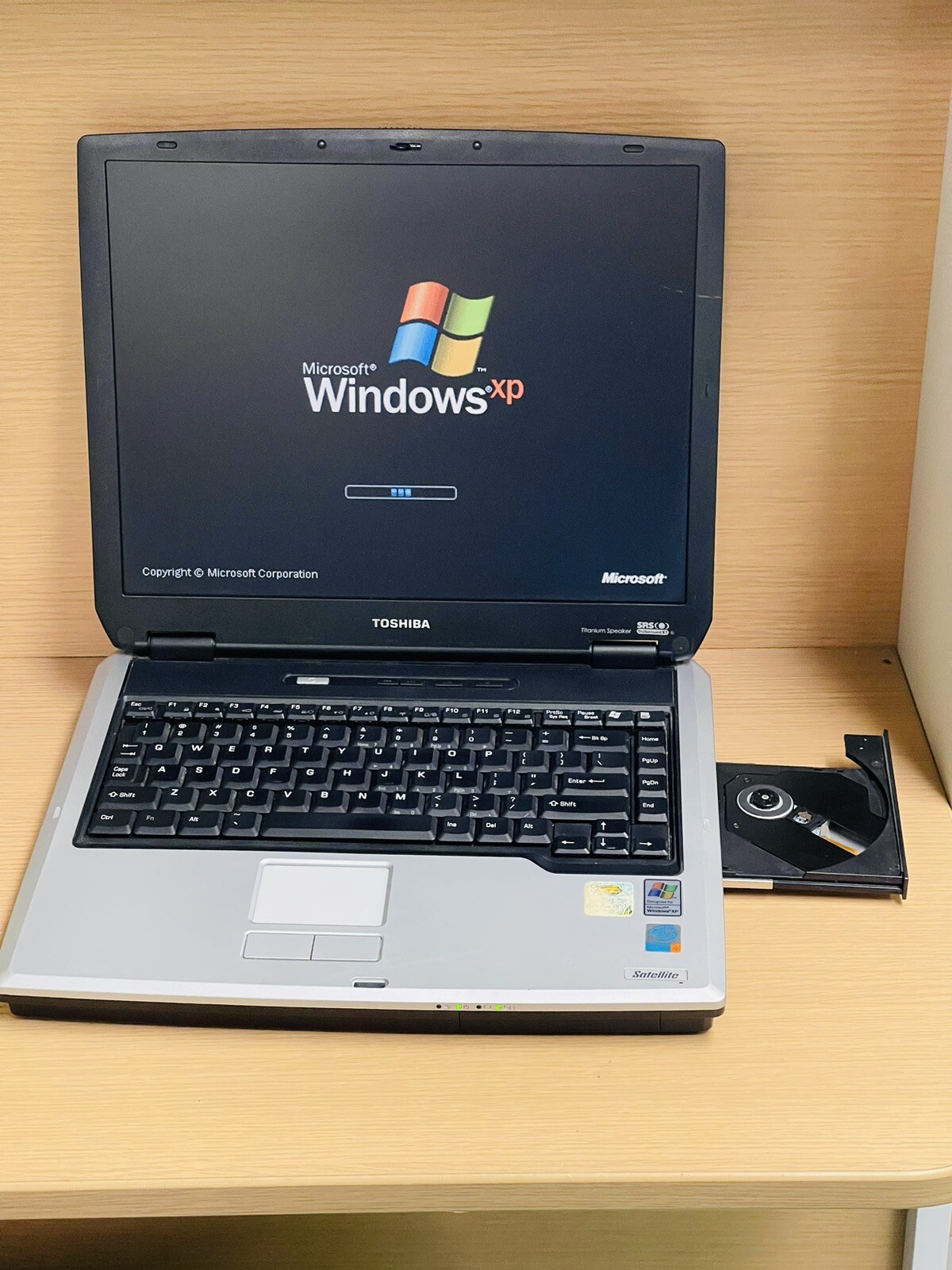 Vintage Toshiba satellite A45-S150 laptop **IT DOES NOT INCLUDE A CHARGER**