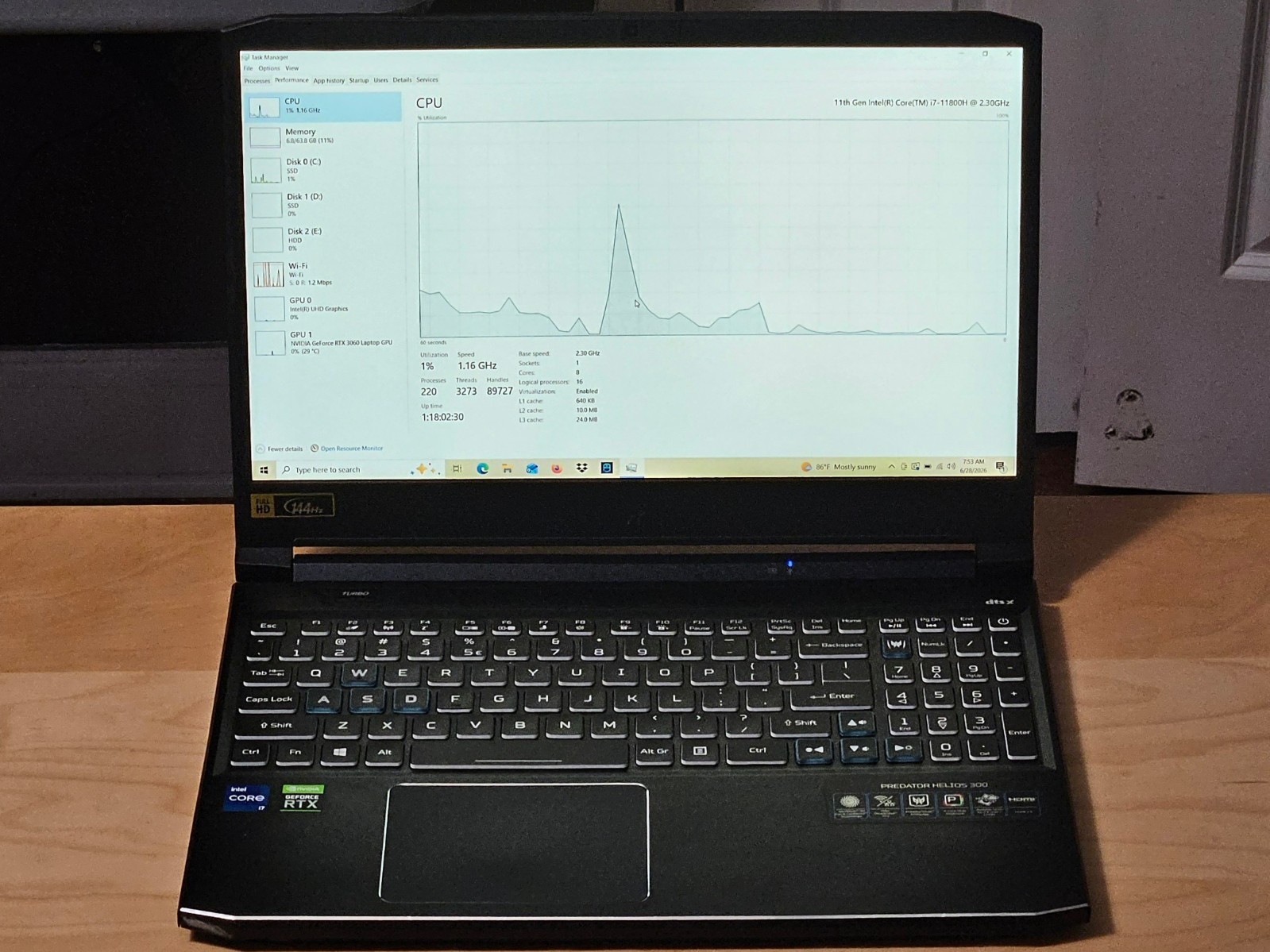 Acer Predator Helios 300 Gaming Laptop (PH315-54-731M)