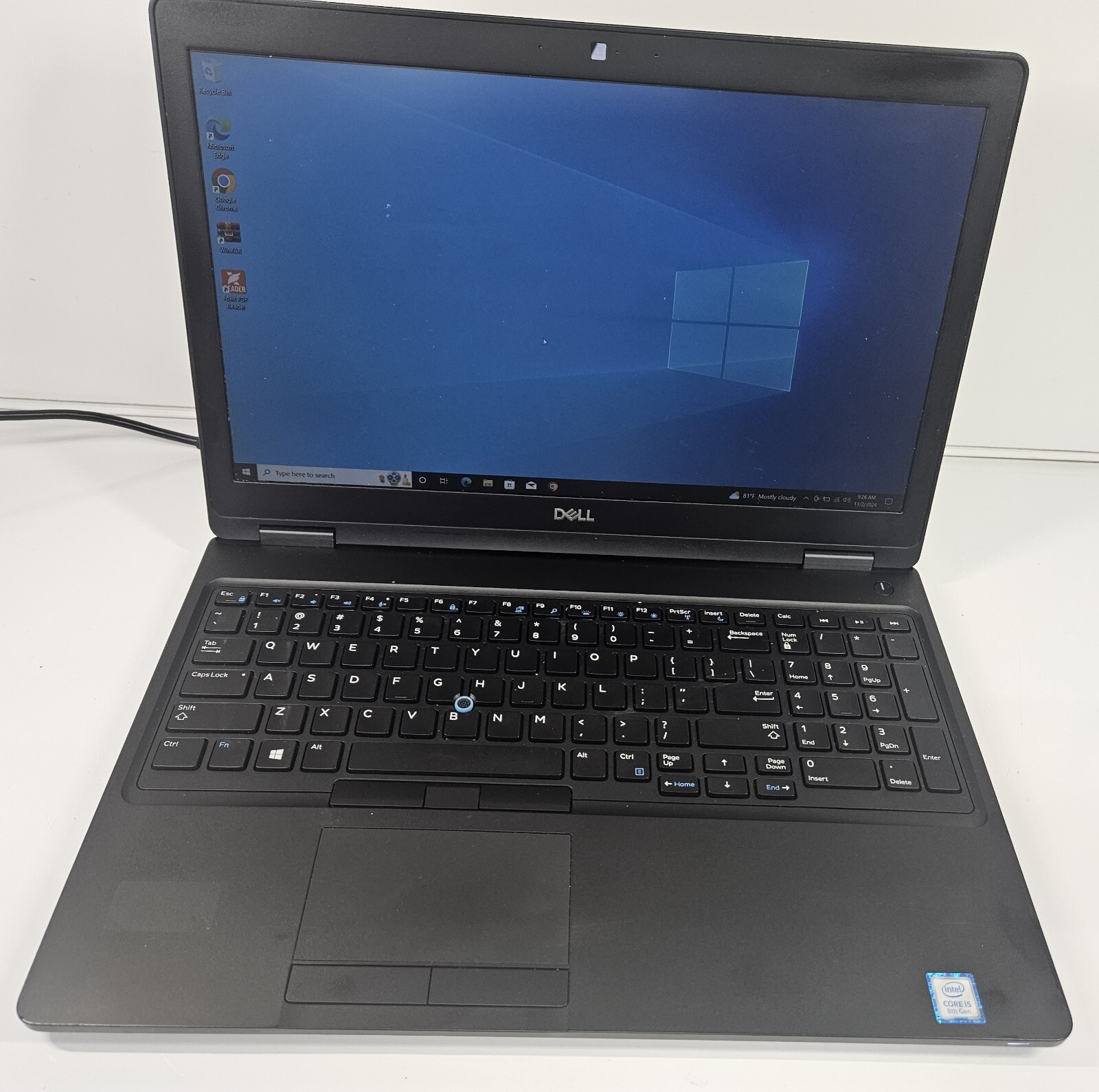 Dell Latitude 5590 Intel i5-8350U 1.70GHz 16GB RAM 250GB M.2 NVME SSD Win 11 Pro
