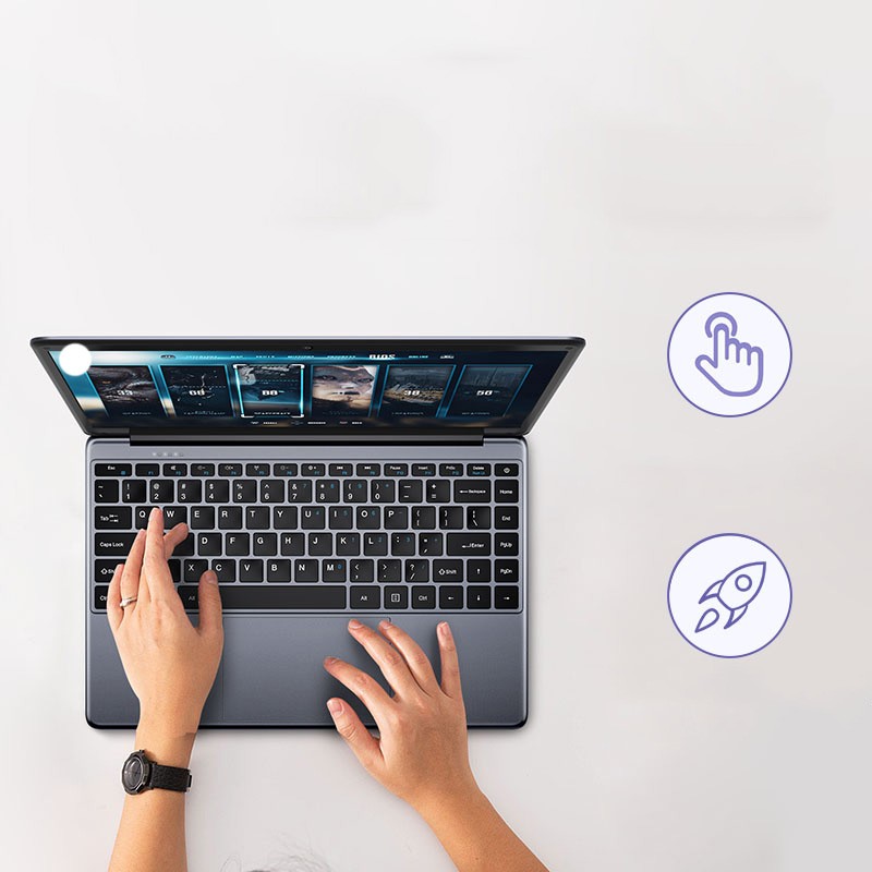 CHUWI 14.1″ HD 2.8GHz Laptop – Intel Celeron N4020 with 8GB 256GB SSD NoteBook