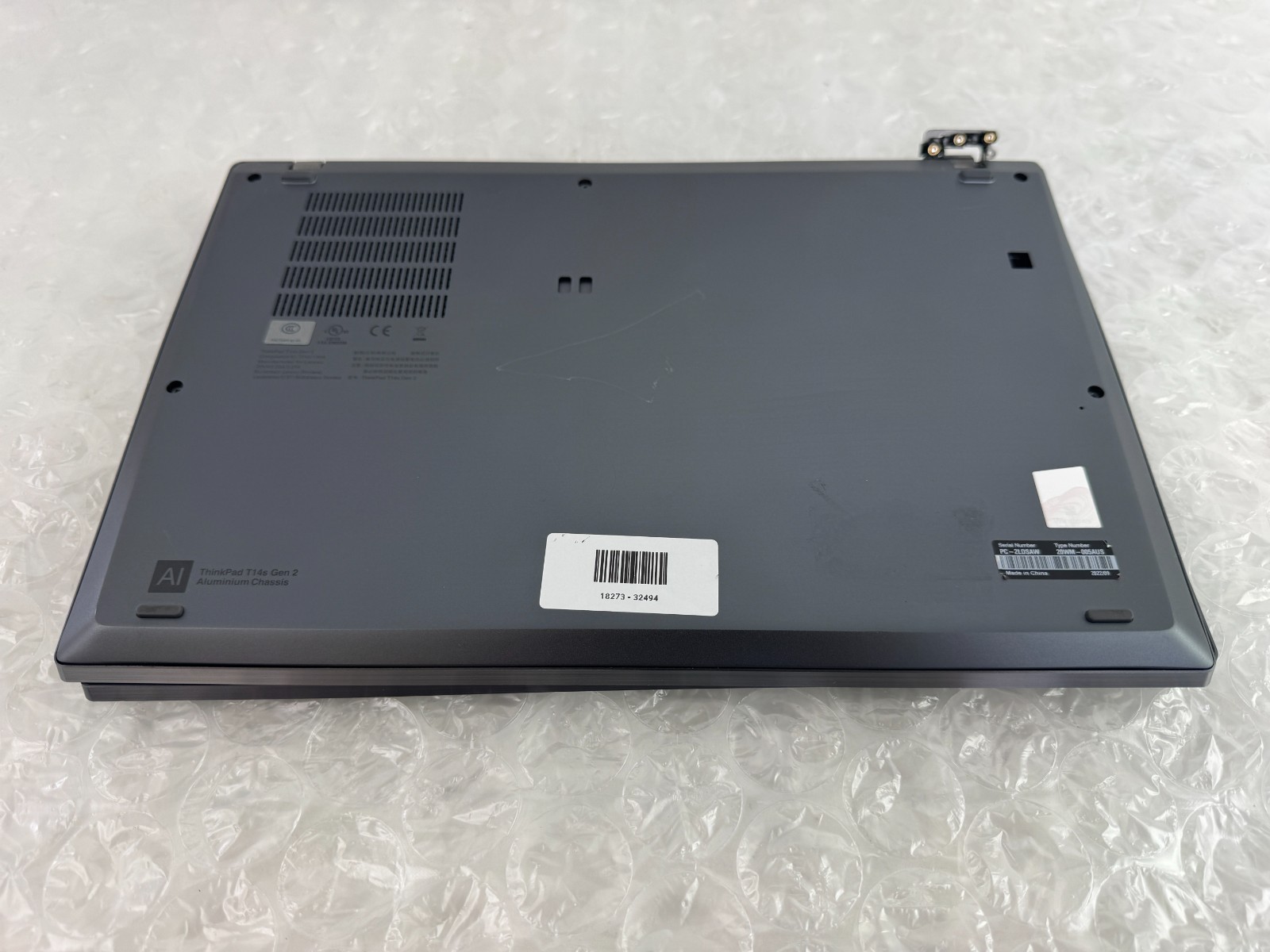 Lenovo ThinkPad T14s Gen 2 i7-1185G7 16GB No SSD/OS/AC Parts/Repair Laptop