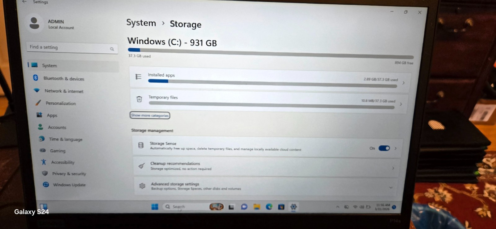 Lenovo ThinkPad P14s Gen 2 Ryzen 7 PRO 5850U 32GB 1TB NVMe WIN 11 P