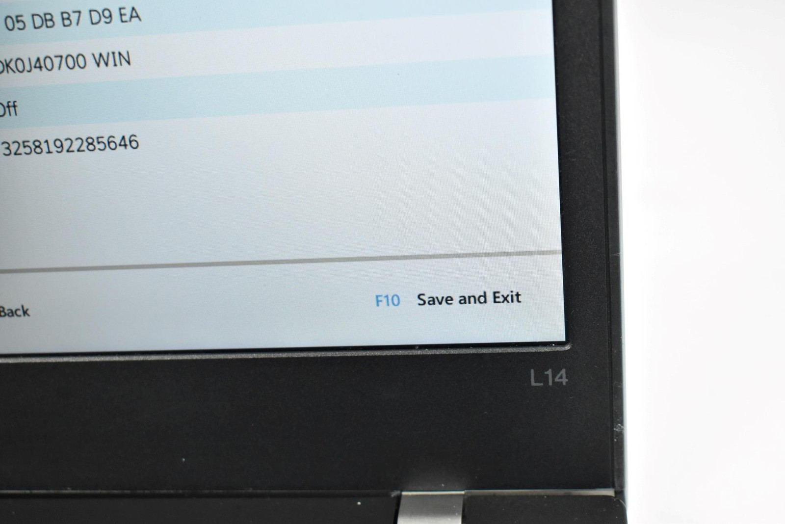 Lenovo Thinkpad L14 Gen 1 i5-10210U 1.6GHz 16GB 256GB SSD No OS *See Issues*