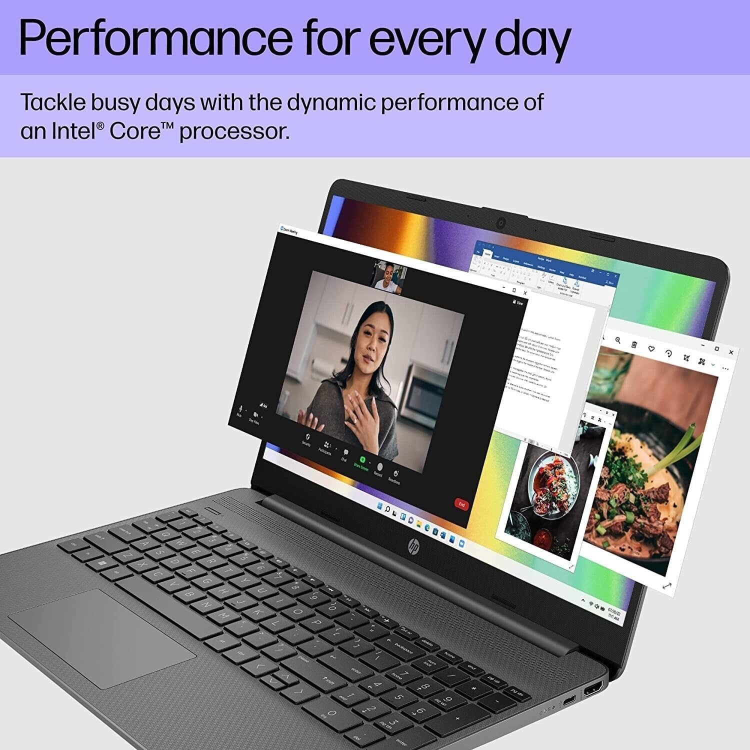 HP 15.6 FHD Flagship Laptop Intel 4-Core i3-1215U up to 4.4GHz 8GB RAM 128GB SSD
