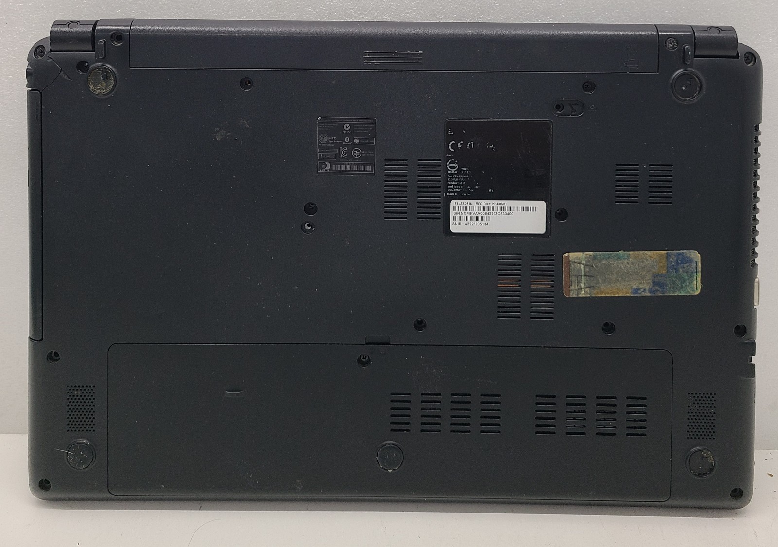 Acer Aspire E1-532-2616 15.6″ Laptop Intel Celeron 2957U 4GB Ram NO HD/OS (FL)