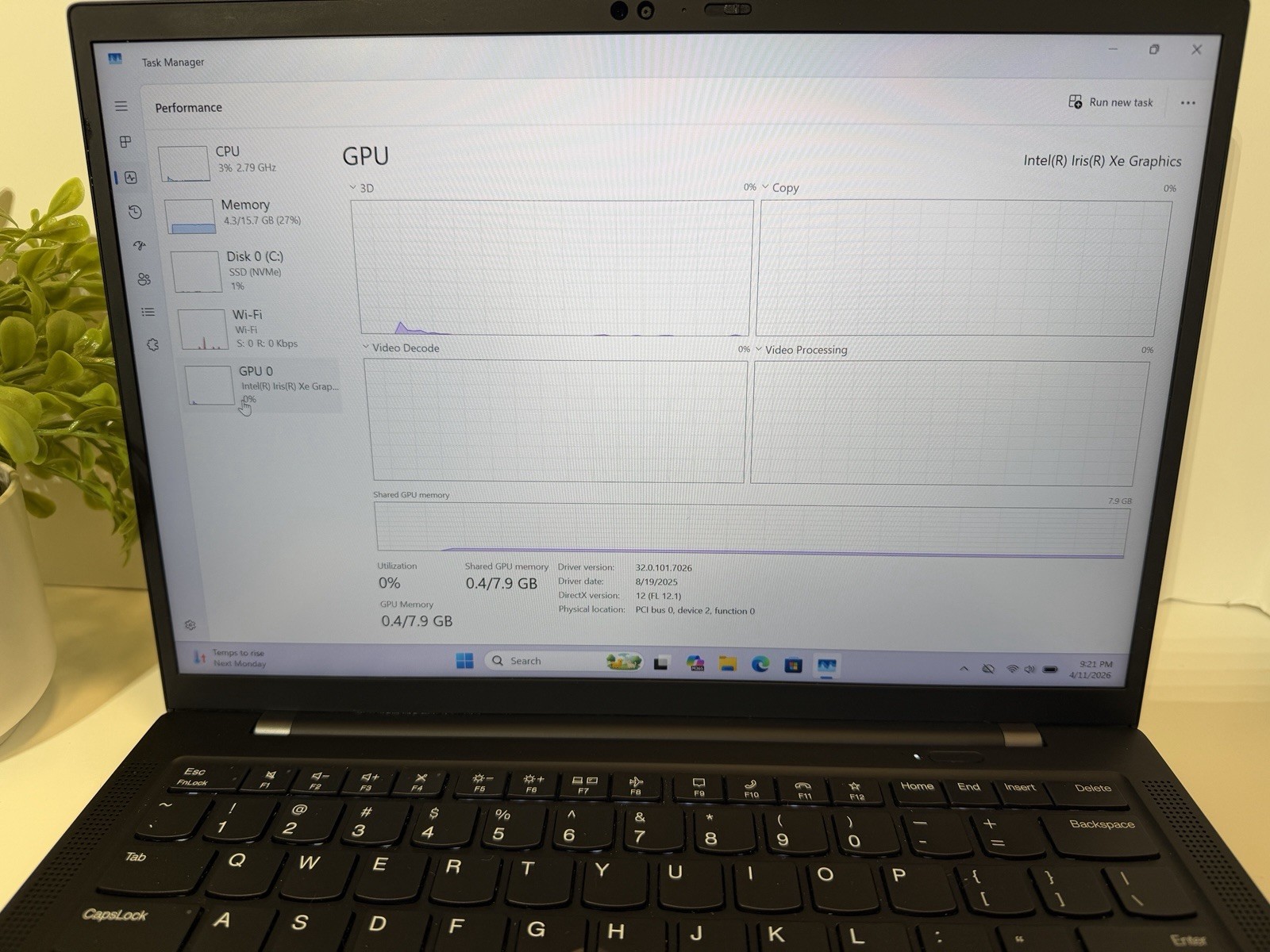 Lenovo ThinkPad X1 Carbon Gen 9: i7-1185G7 3.00GHz 16GB SSD 512GB Grade A
