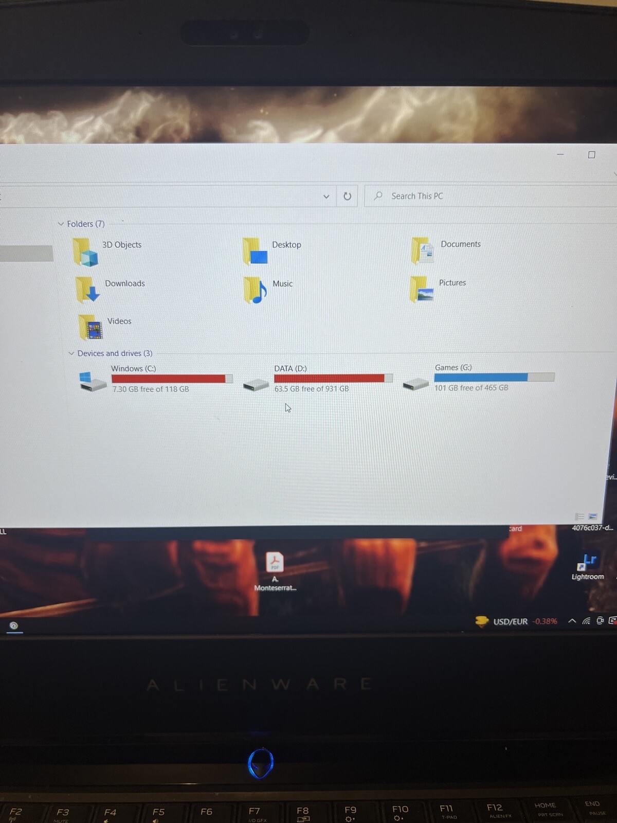 Alienware AW15R3 15.6 inch (1TB + 128GB + 512GB 970evo)