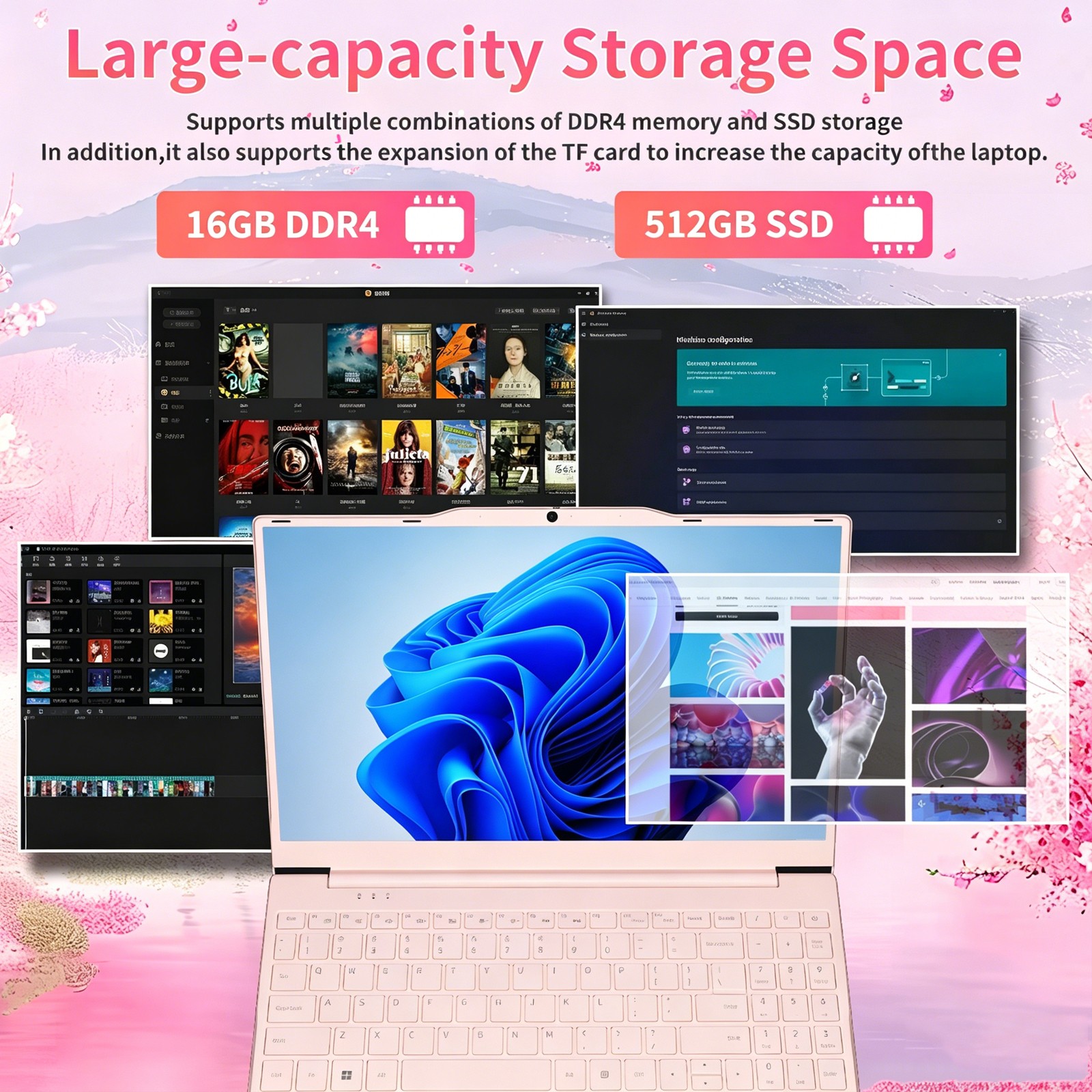 Brand New Business Laptop 14″ FHD 4-Core N5095 16GB RAM 512GB SSD Win 11 Pro US