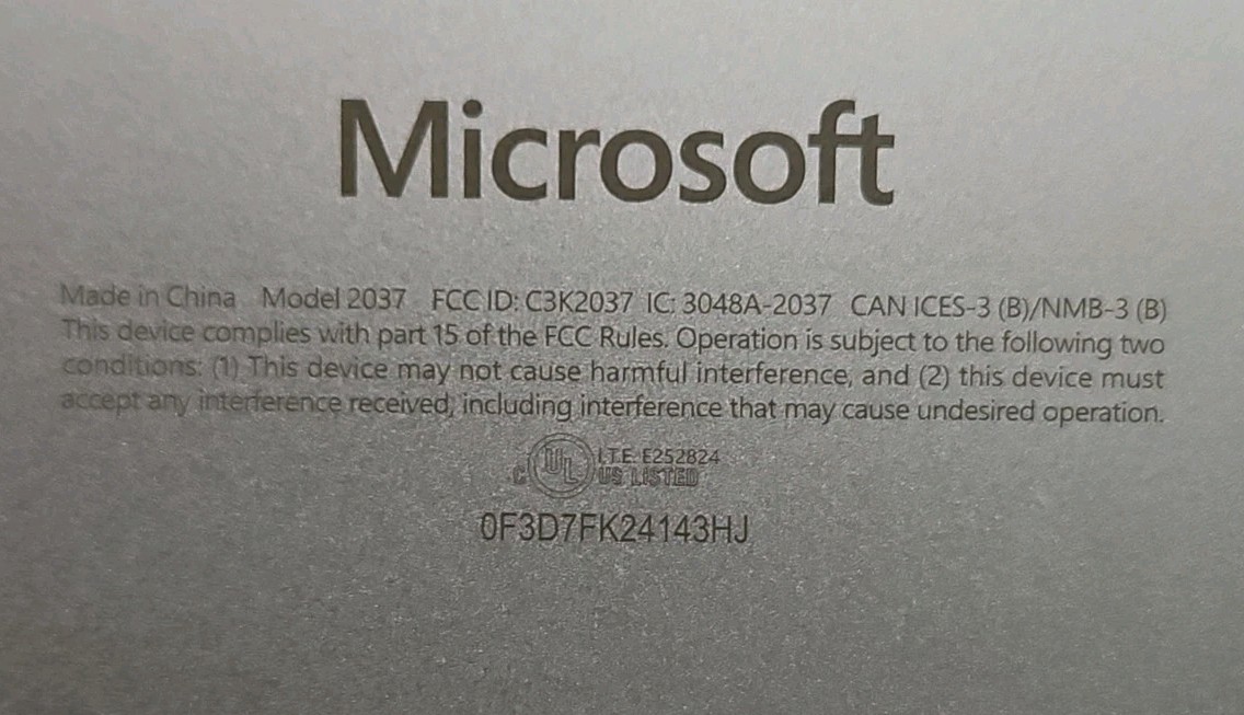 Microsoft 2037 Surface Laptop Snapdragon X Elite 16GB Go RAM GT RAM 512GB