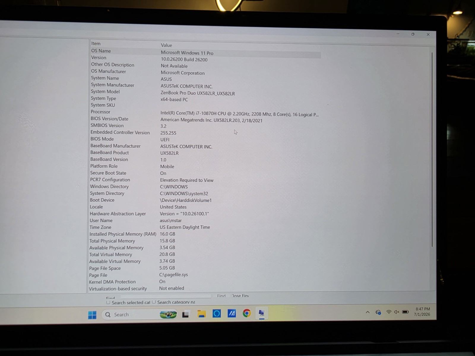 ASUS ZenBook Pro Duo (UX582) 15″ i7-10870H 16GB RAM 1TB SSD RTX 3070