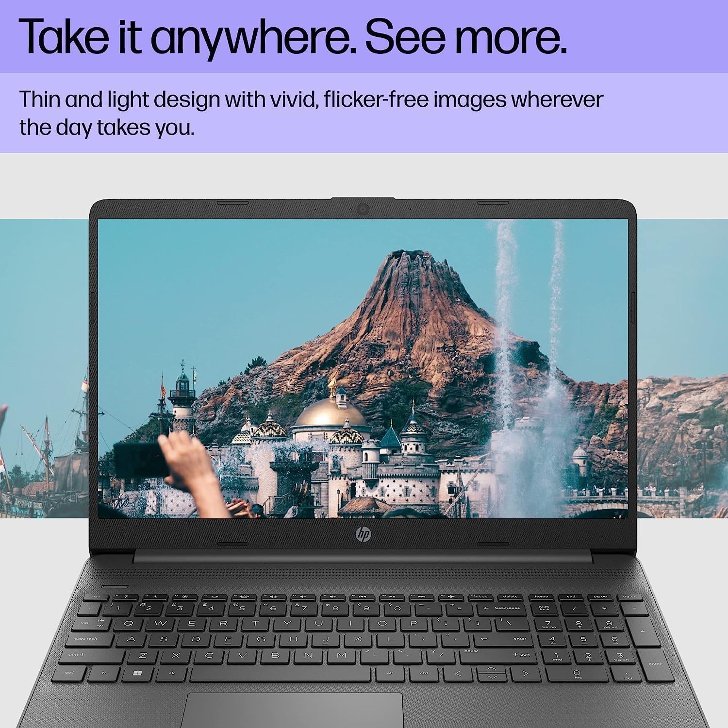 HP 15.6 FHD Flagship Laptop Intel 4-Core i3-1215U up to 4.4GHz 8GB RAM 128GB SSD