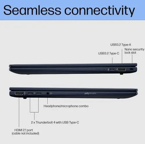 HP EliteBook X Flip G1i, Core Ultra 7 268V, 32 GB, 512GB, WIN 11 PRO, D5CJ8U8