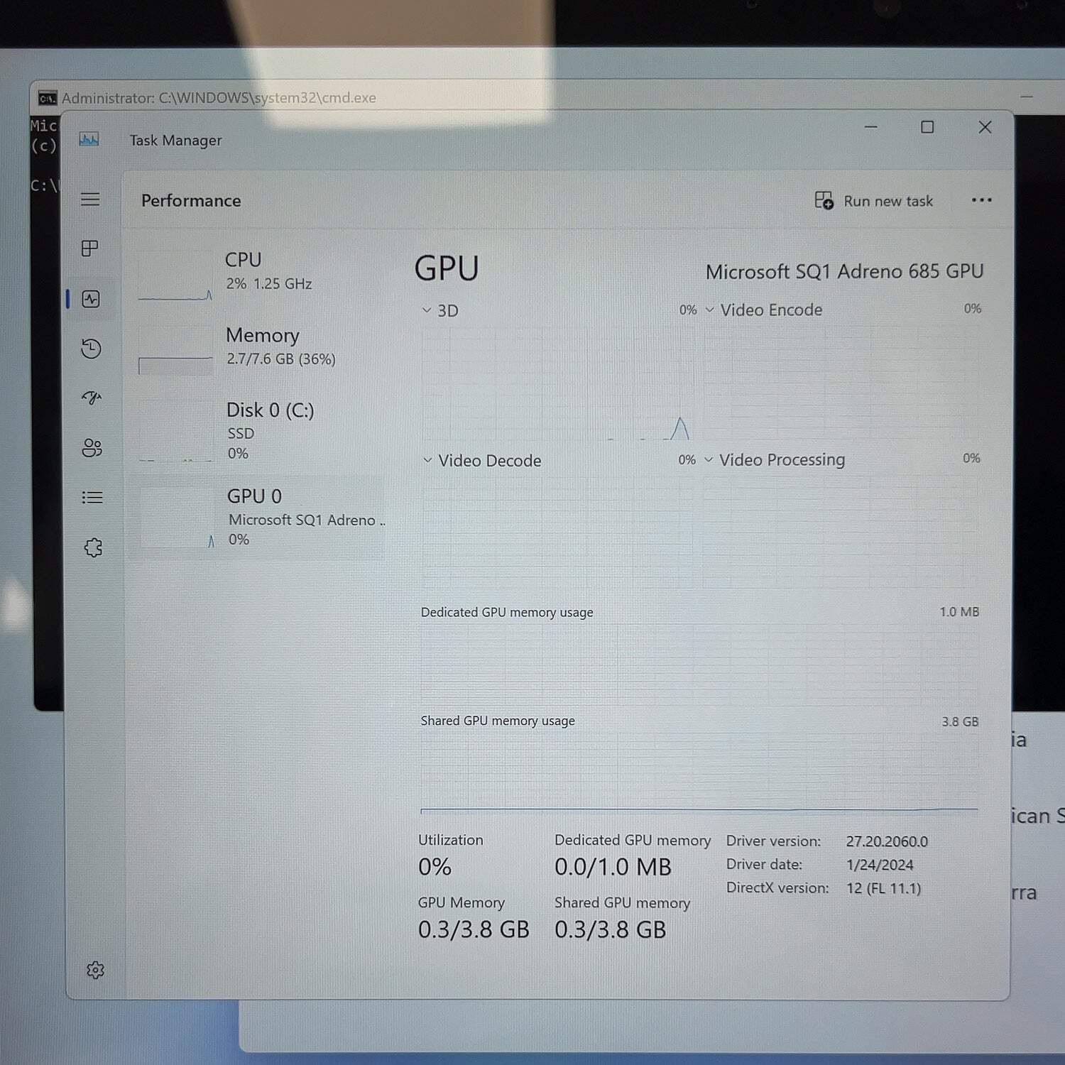 Microsoft Surface Pro X 2010 13″ SQ1 3.0GHz 8GB RAM 128GB SSD