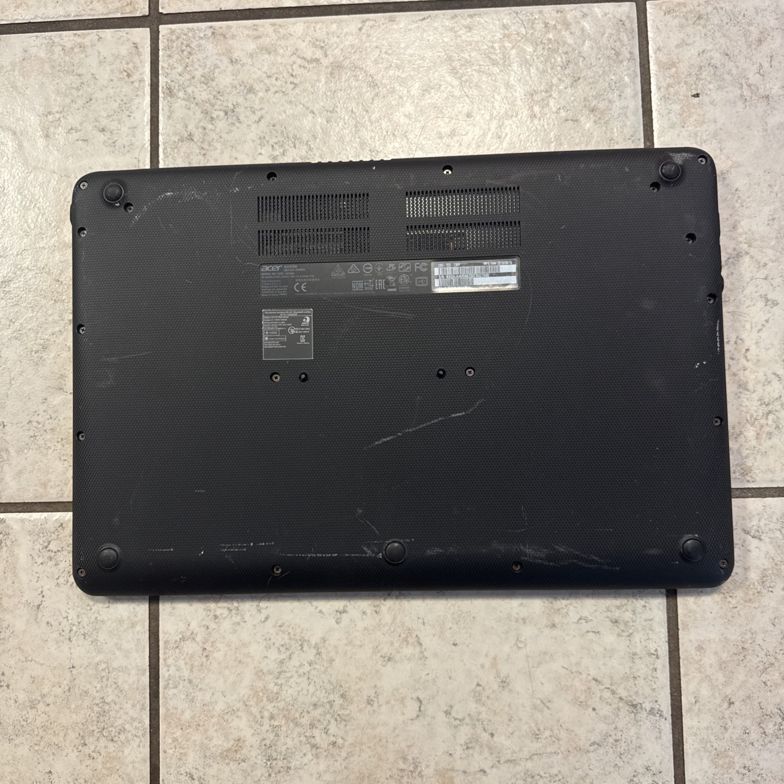 Acer CB3-532 N15Q9 Chromebook 15-inch Intel Celeron 16GB SSD 2GB RAM No Charger