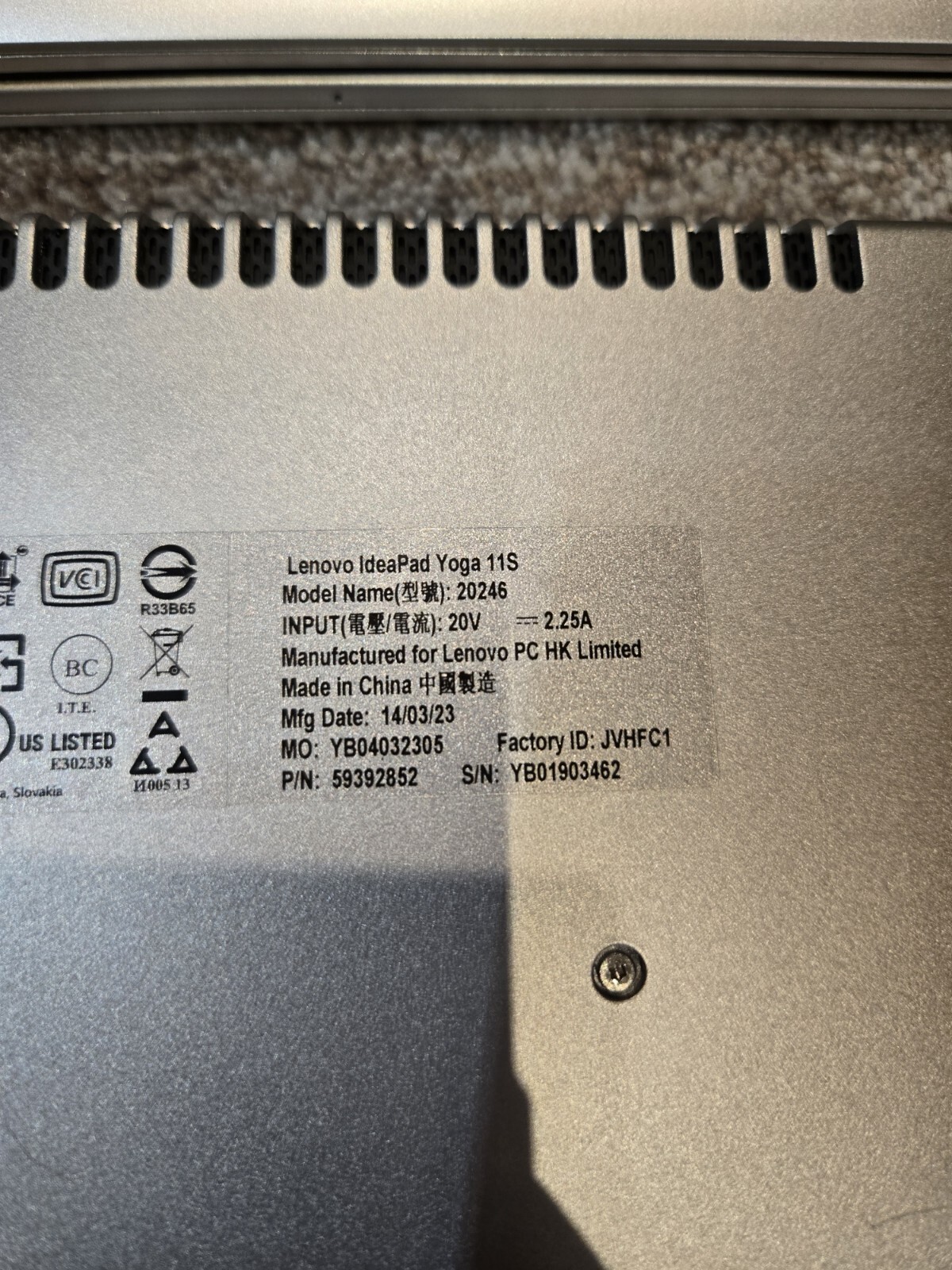 Lenovo ThinkPad X1 GEN 1 & Ideapad YOGA 11S & Sony Vaio SVP132A1CL – READ