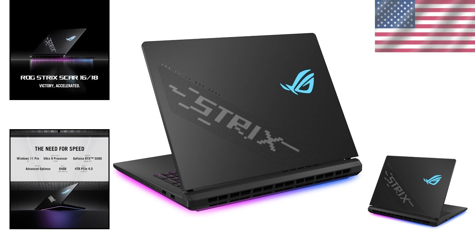 ROG Strix SCAR 18: Intel Ultra 9 275HX, Wi-Fi 7, 3- Game Pass Included