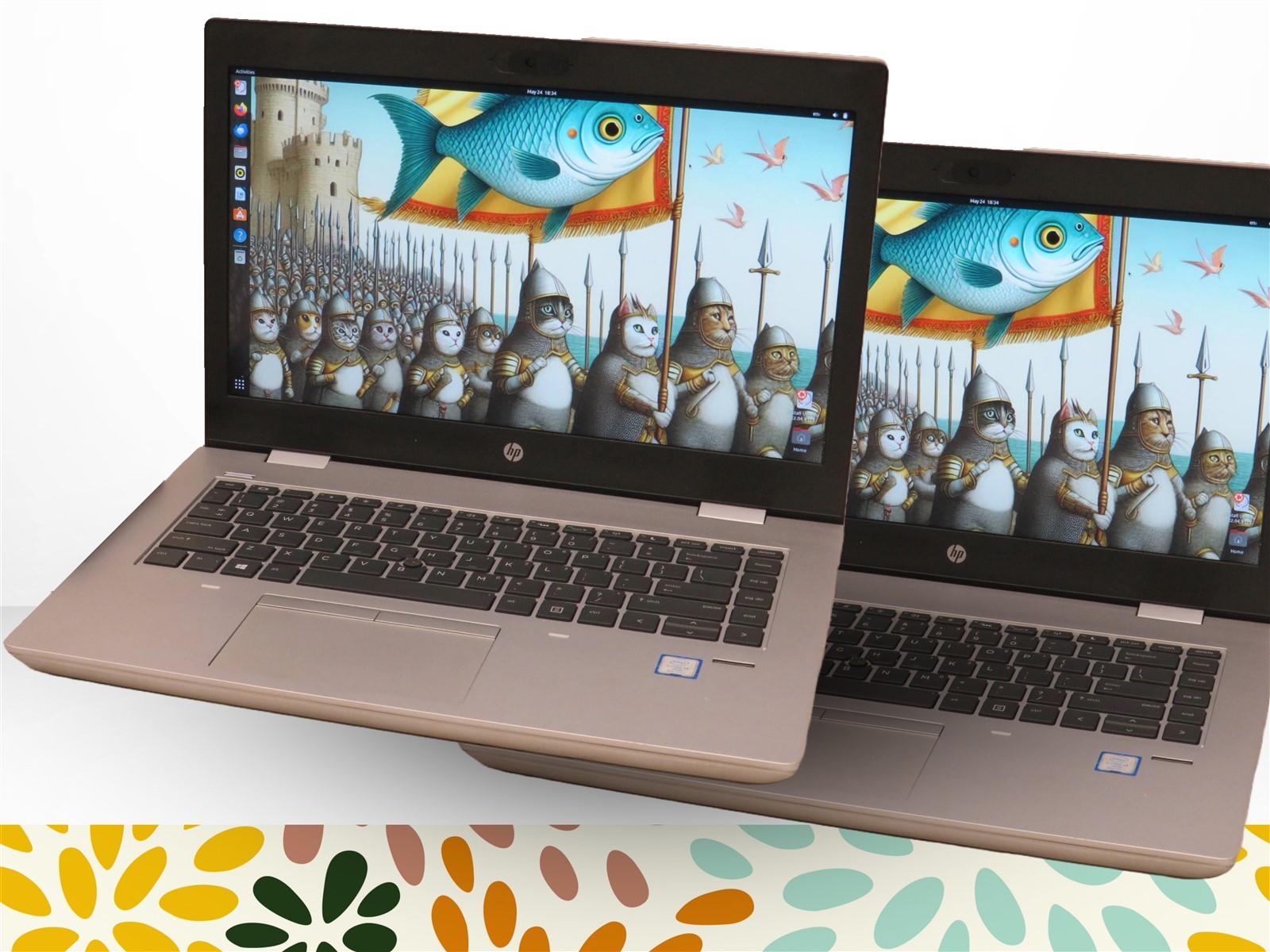 Lot of 2 HP ProBook 640 G4 8GB RAM Intel Core i5-8350U @1.70GHz 14″ Laptop