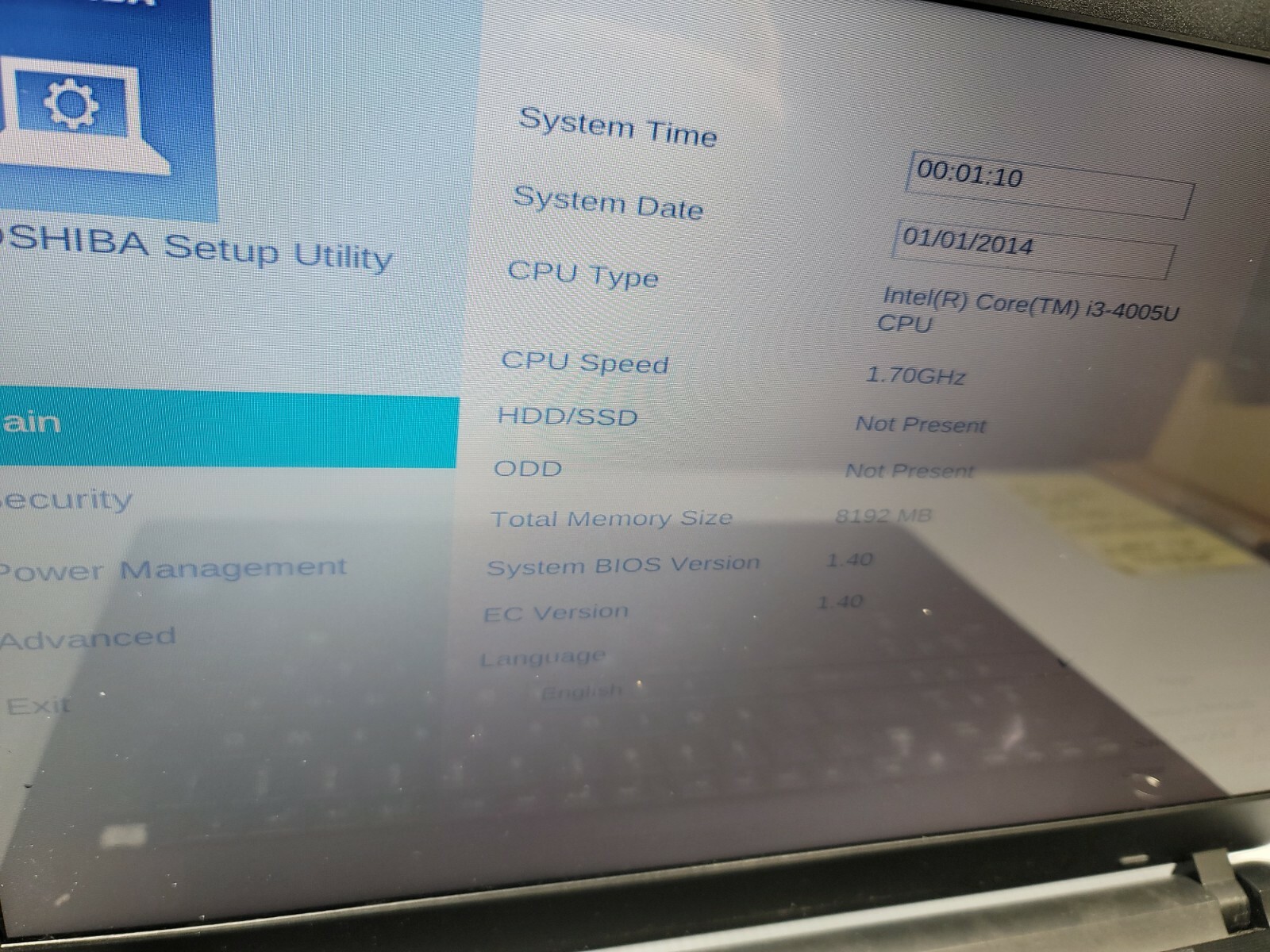 TOSHIBA Satellite 15.6″ C55-B5392 Laptop Intel Core i3-4005U 1.7GHz READ #M1