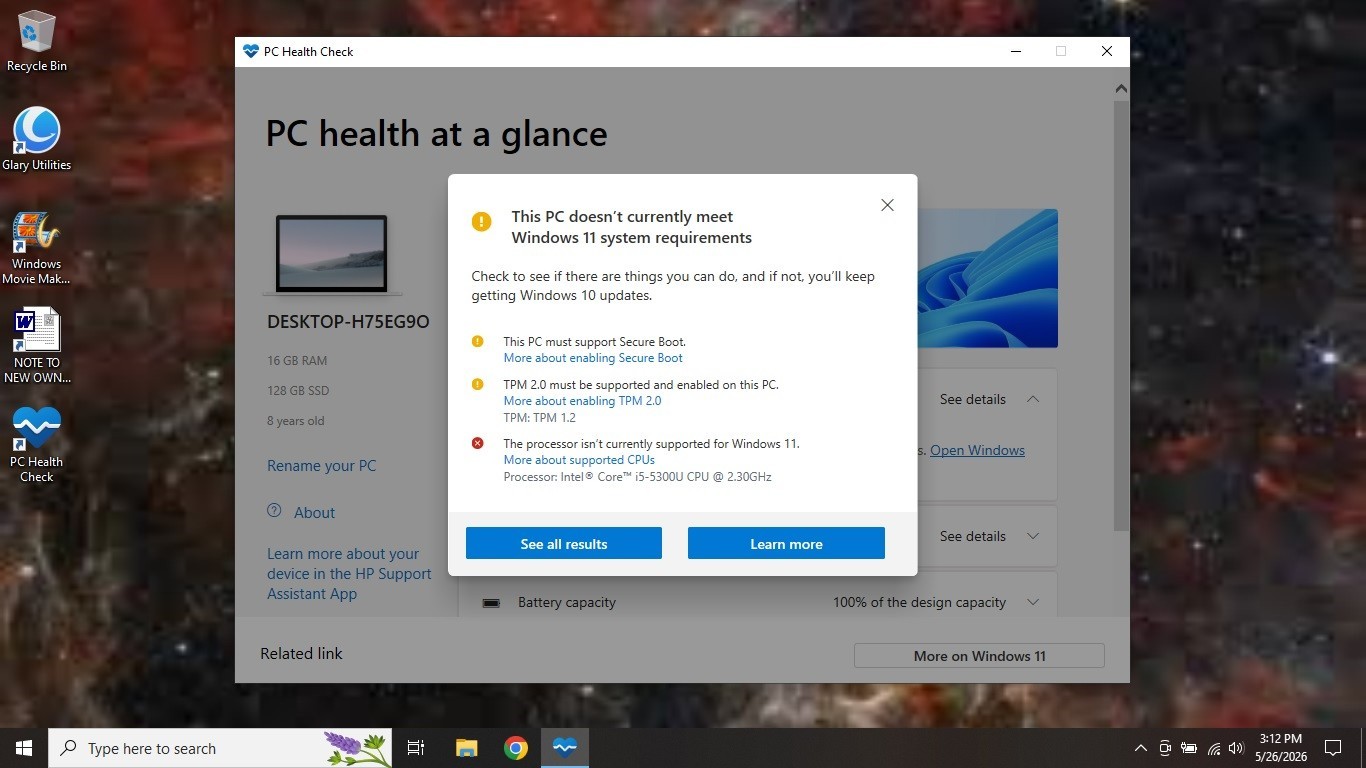 HP EliteBook 840-G2 14″ (Intel i5-5300U 2.3) 16GB RAM (120GB SATA HD) Win10 Pro