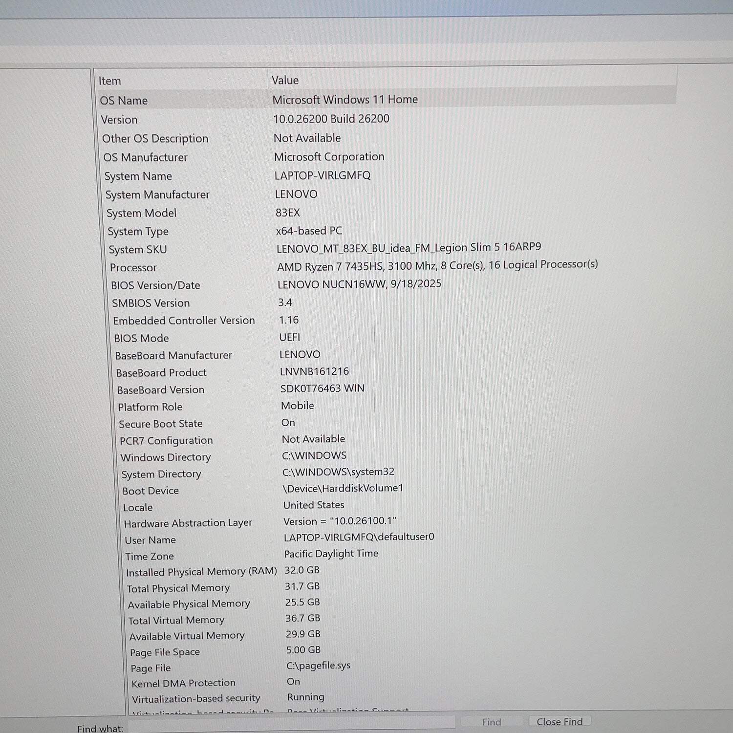 Lenovo Legion Slim 5 15ARP9 16″ Ryzen 7 7435HS 32GB 2TB SSD 1TB SSD GeForce 4070