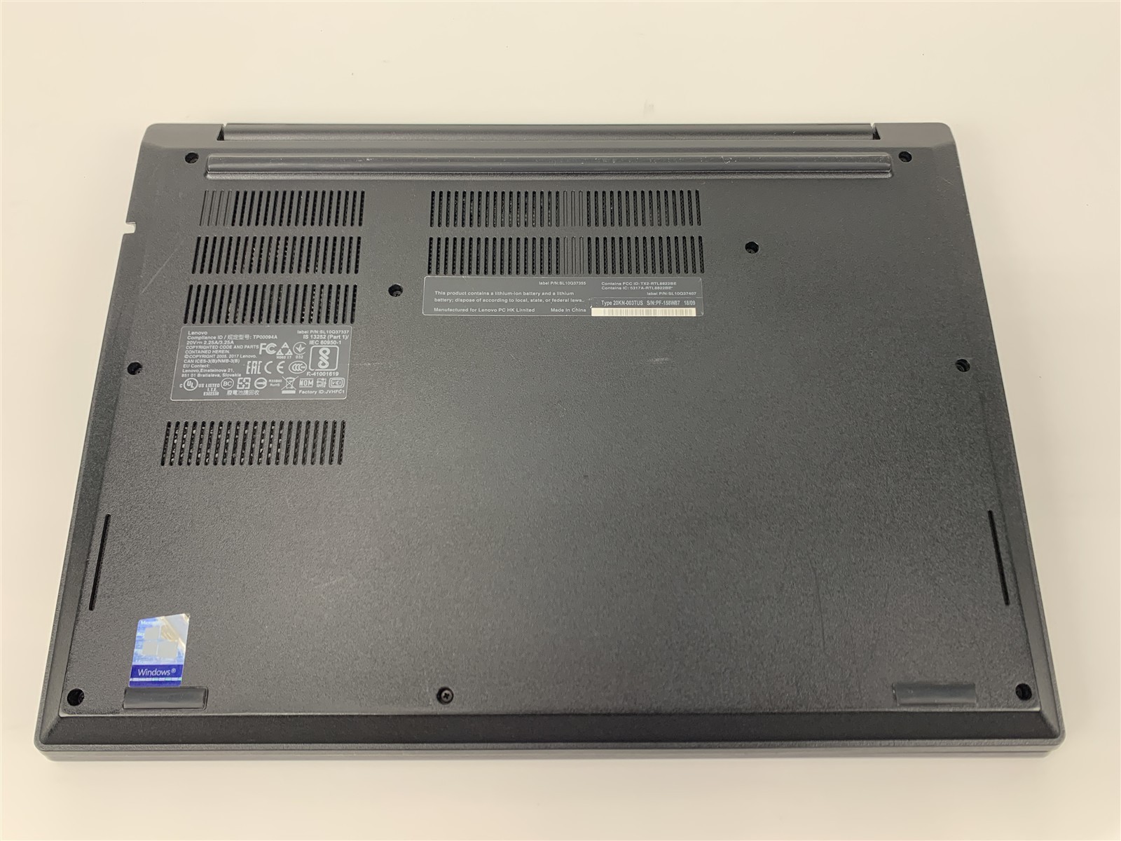 Lenovo ThinkPad E480 i5-7200U 2.50GHz 8GB RAM 256GB SSD Win 11 Pro 20KN003TUS