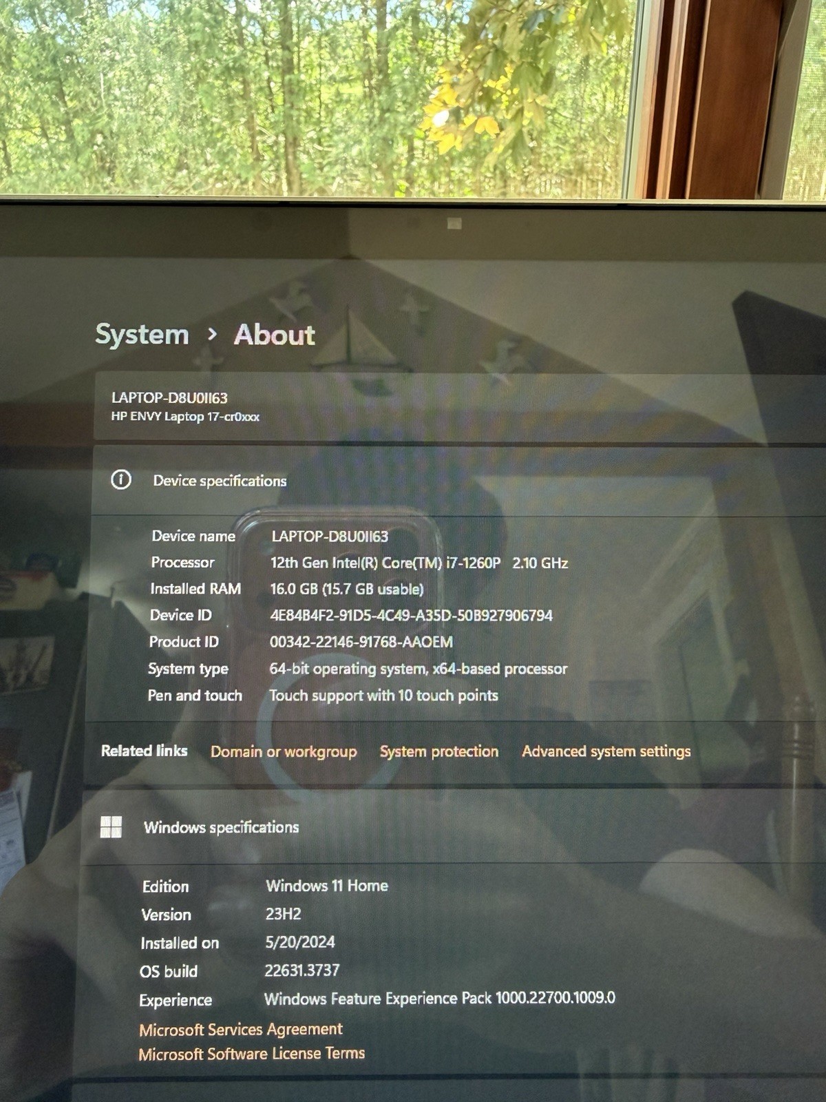 HP ENVY 17-cr0747nr 17.3″ Touch i7-1260P 16GB RAM 512GB SSD Silver