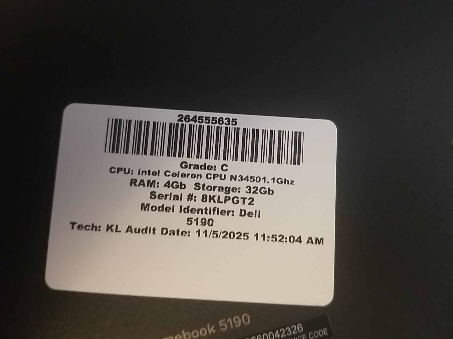 Dell Chromebook 5190