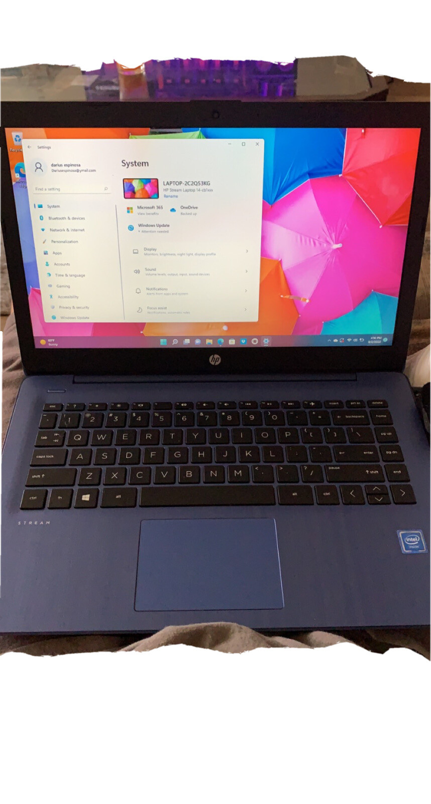 HP Stream 14-fq0037nr 14″ (64GB eMMC, AMD 3020e, 1.20 GHz, 4GB) Laptop -…