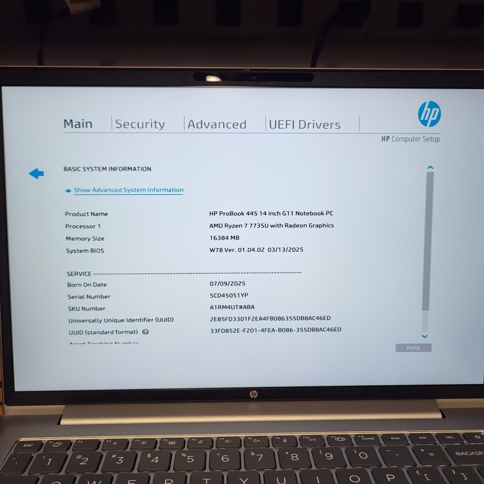 HP ProBook 445 G11 14″ Laptop AMD Ryzen 7 7735U 2.7GHz 16GB 512GB SSD No PSU