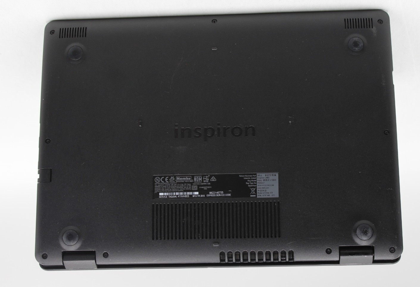 Dell Inspiron 3493 14in 128 GB SSD 8 GB RAM i5-1035G4 30 day warranty No OS