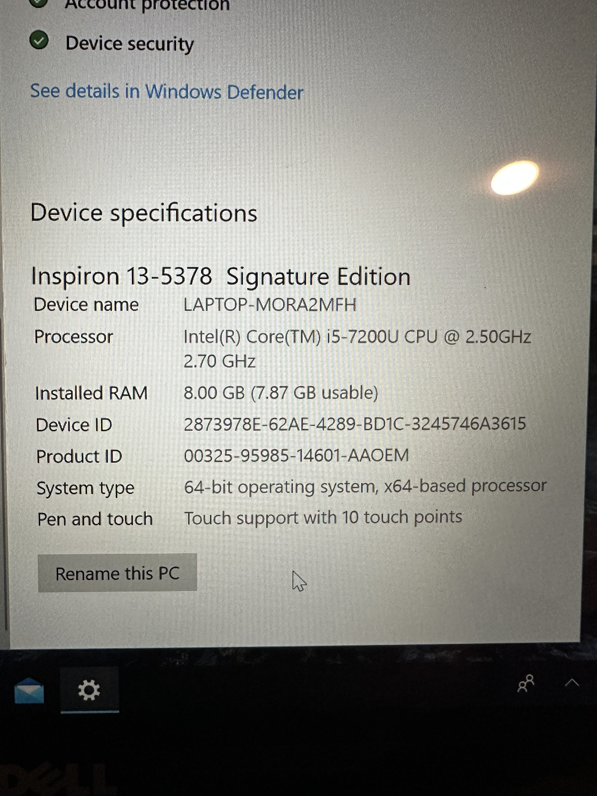 Dell Inspiron 15 7573 15.6 inch (512GB, Intel Core i7 7th Gen., 1.80GHz,…