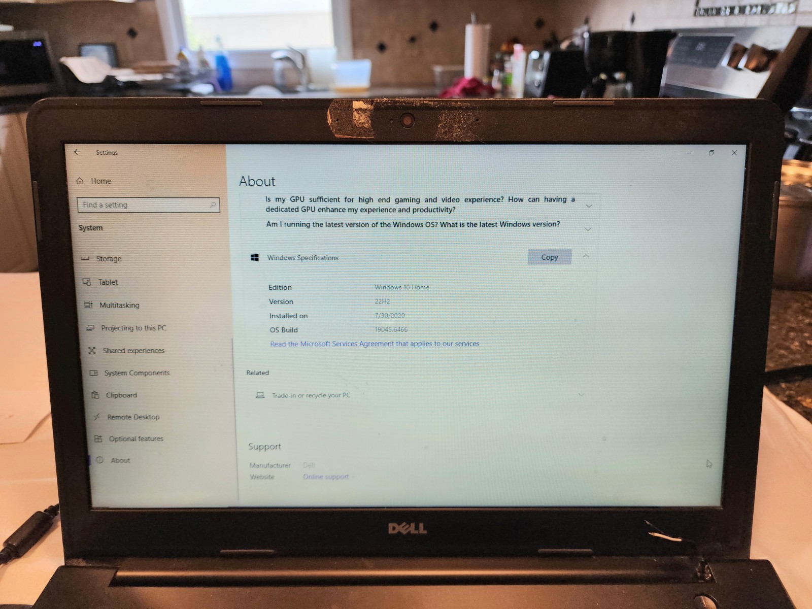 Dell Inspiron 15 5547 15.6″ i5-4210U 8GB RAM 1TB HDD – WORKS – NEEDS HINGE
