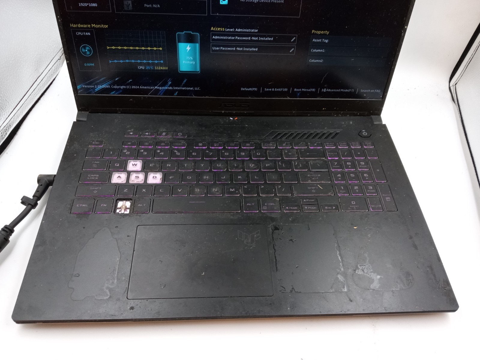 Asus TUF Gaming FX707ZC 17.3″ Intel i5-12500H Nvidia RTX 3050 -BOOTS -READ!!