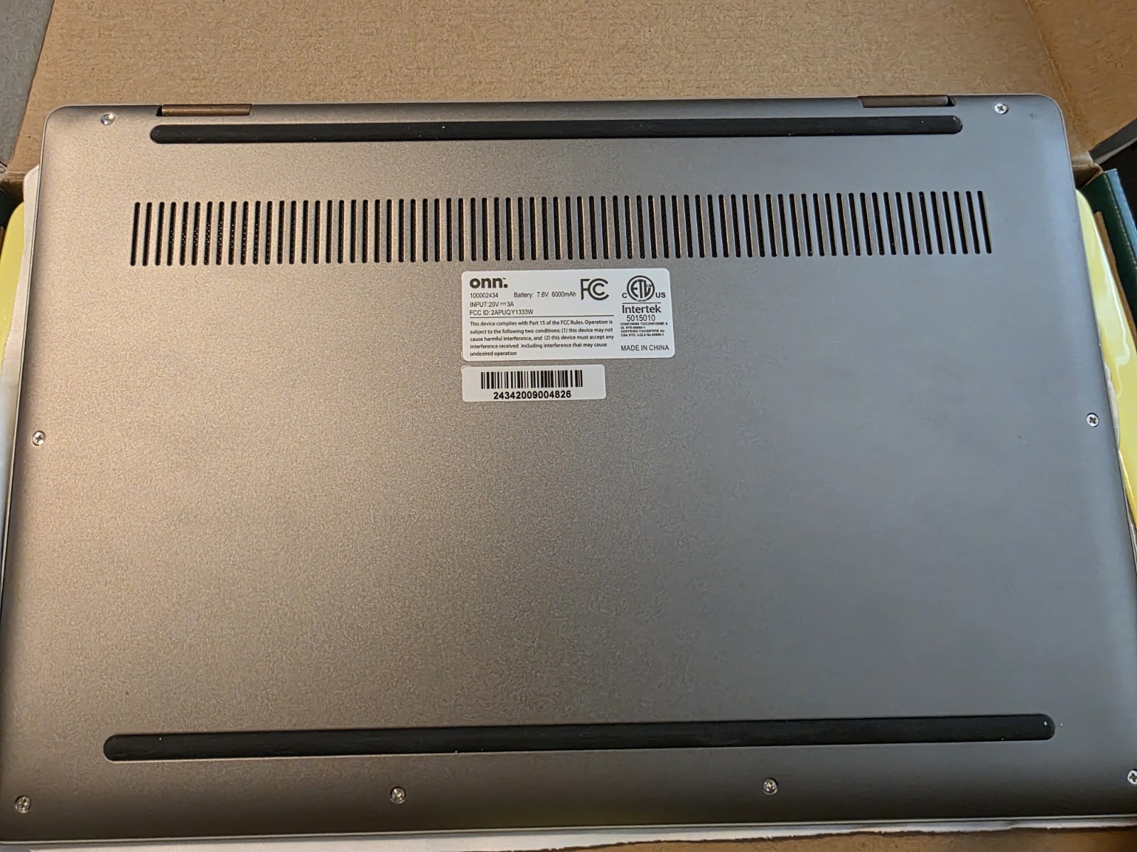 Onn 13.3″ 2-1 laptop – Tablet, i3, 4GB Ram, Touch Screen 128 SSD,1920 x 1080p