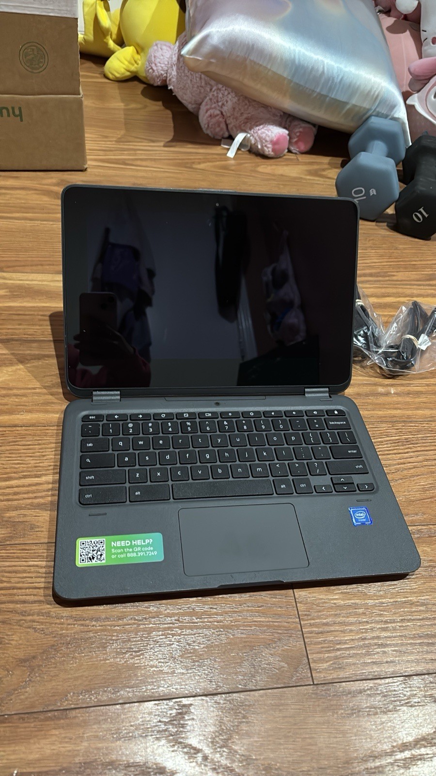 Folding Cromebook Notebook 8 by 12inches Silver Laptop