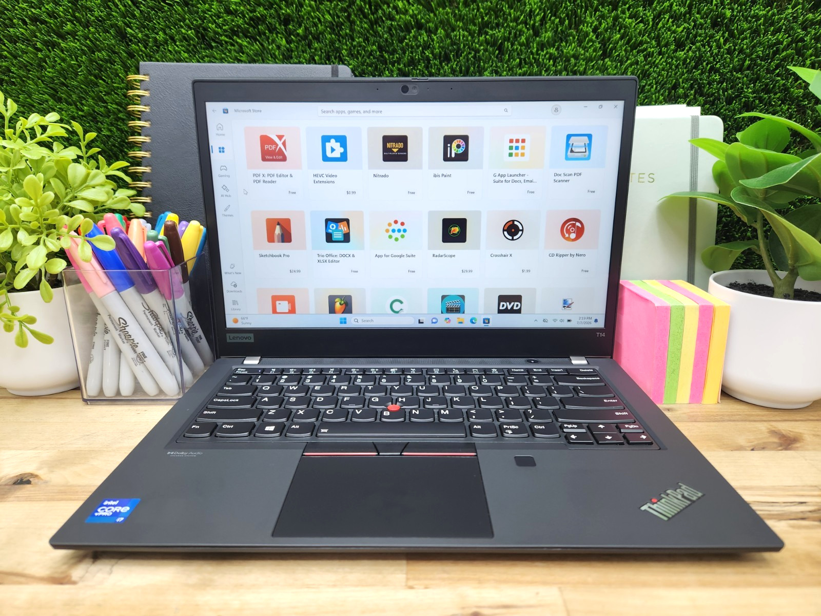 Lenovo ThinkPad T14 Gen 2 14″ FHD Touchscreen i7-1185G7 32GB 512GB SSD Win 11 ~