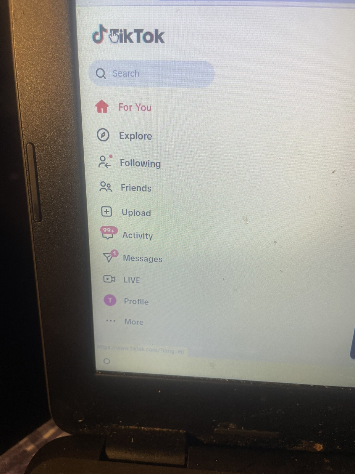 Chromebook With tiktok On It