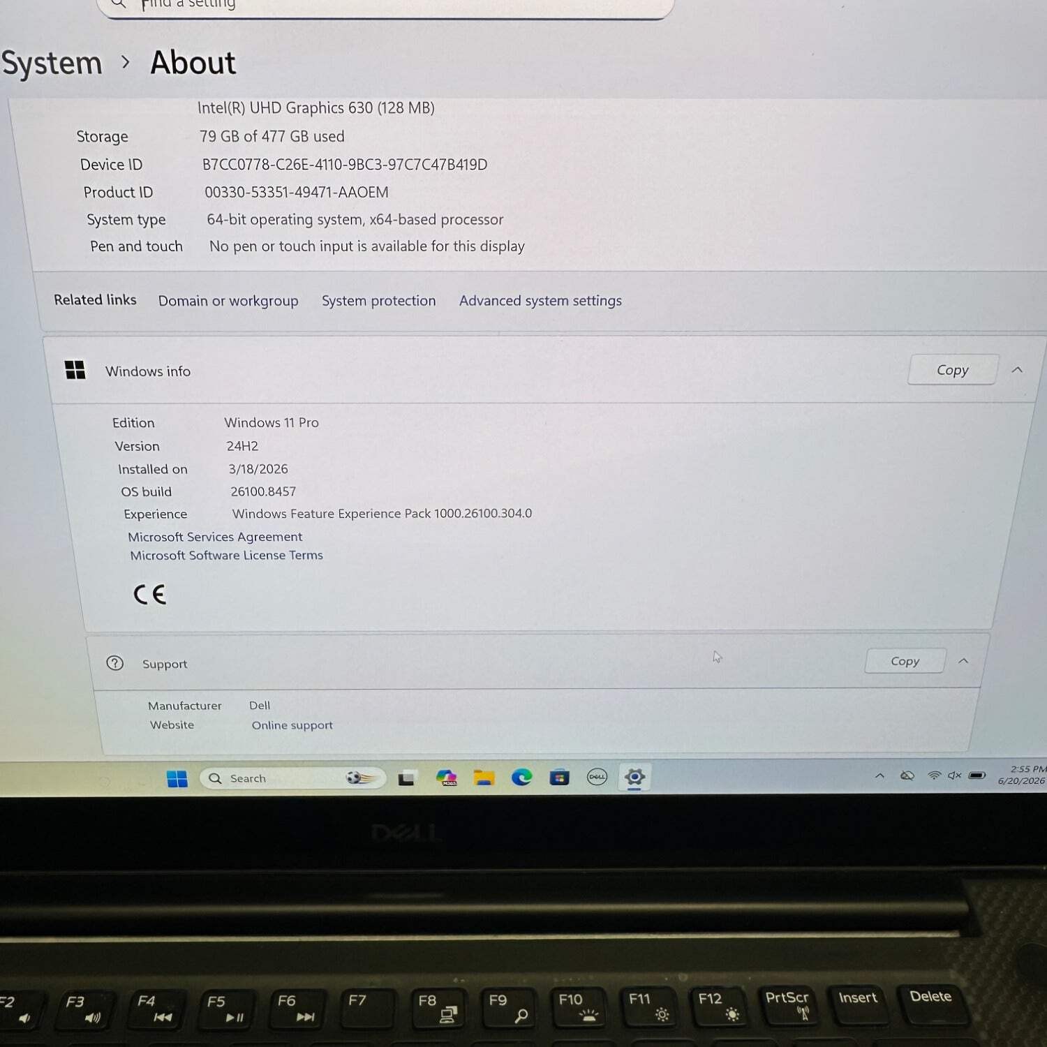 Dell XPS 14 7590 15.6″ i7-9750H 2.6GHz 16GB RAM 512GB SSD GeForce GTX 1650