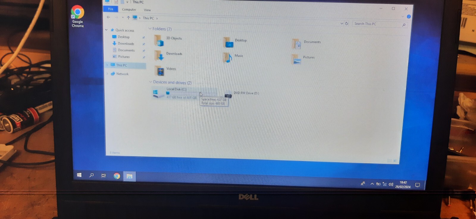 Dell No Model Intel i3 -4th Gen @ 1.7GHZ 4GB RAM 500GB HDD Win 10 (688)