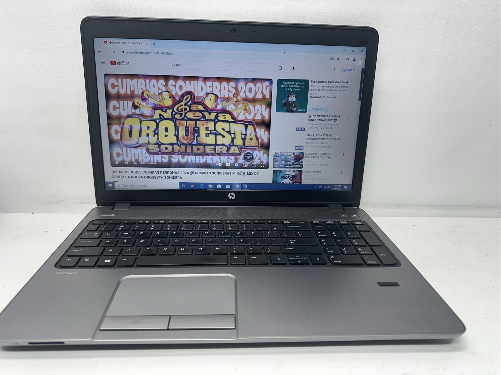 HP PROBOOK 455 G1 AMD RADEON A6-5350M 8GB RAM 500gb HD WIN 10