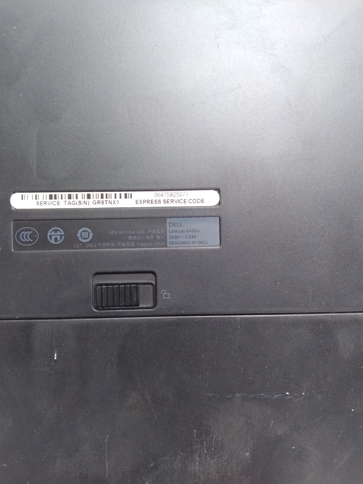Dell Latitude 6430U w/i7-3687U, 2GB RAM Laptop for Parts/Repair *READ #0100