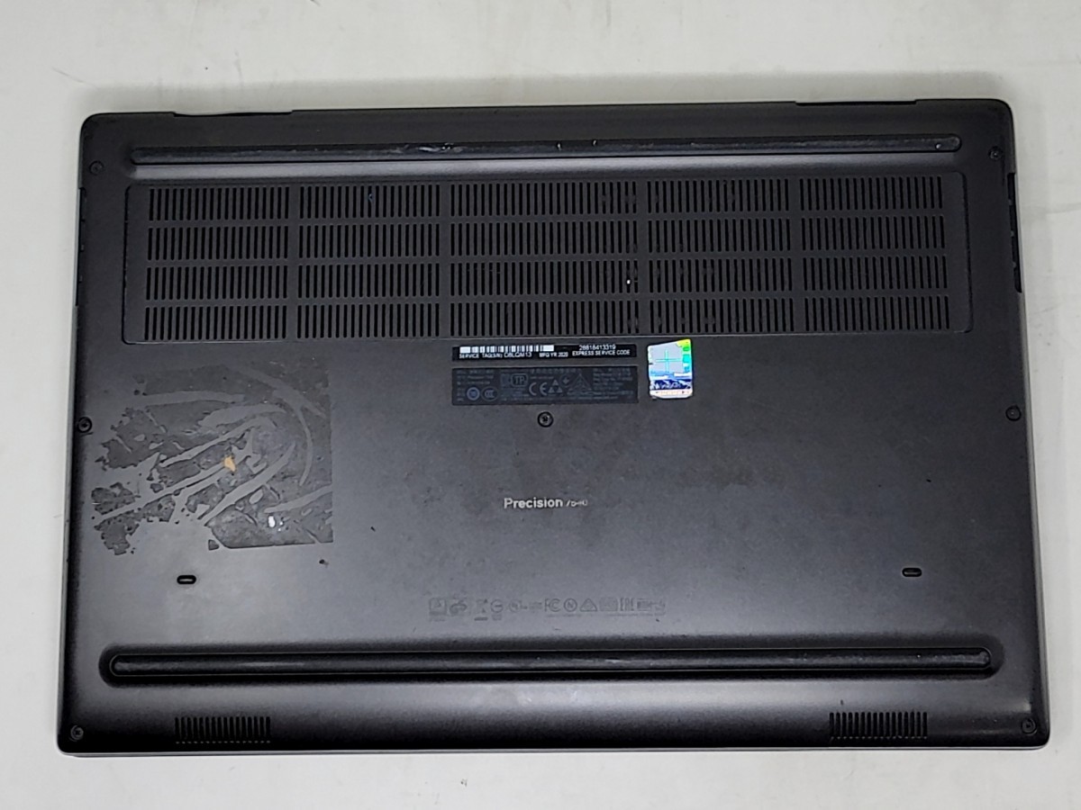 DELL PRECISION 7540 Laptop Intel Core I7-9750H 8GB 512GB SEE NOTES
