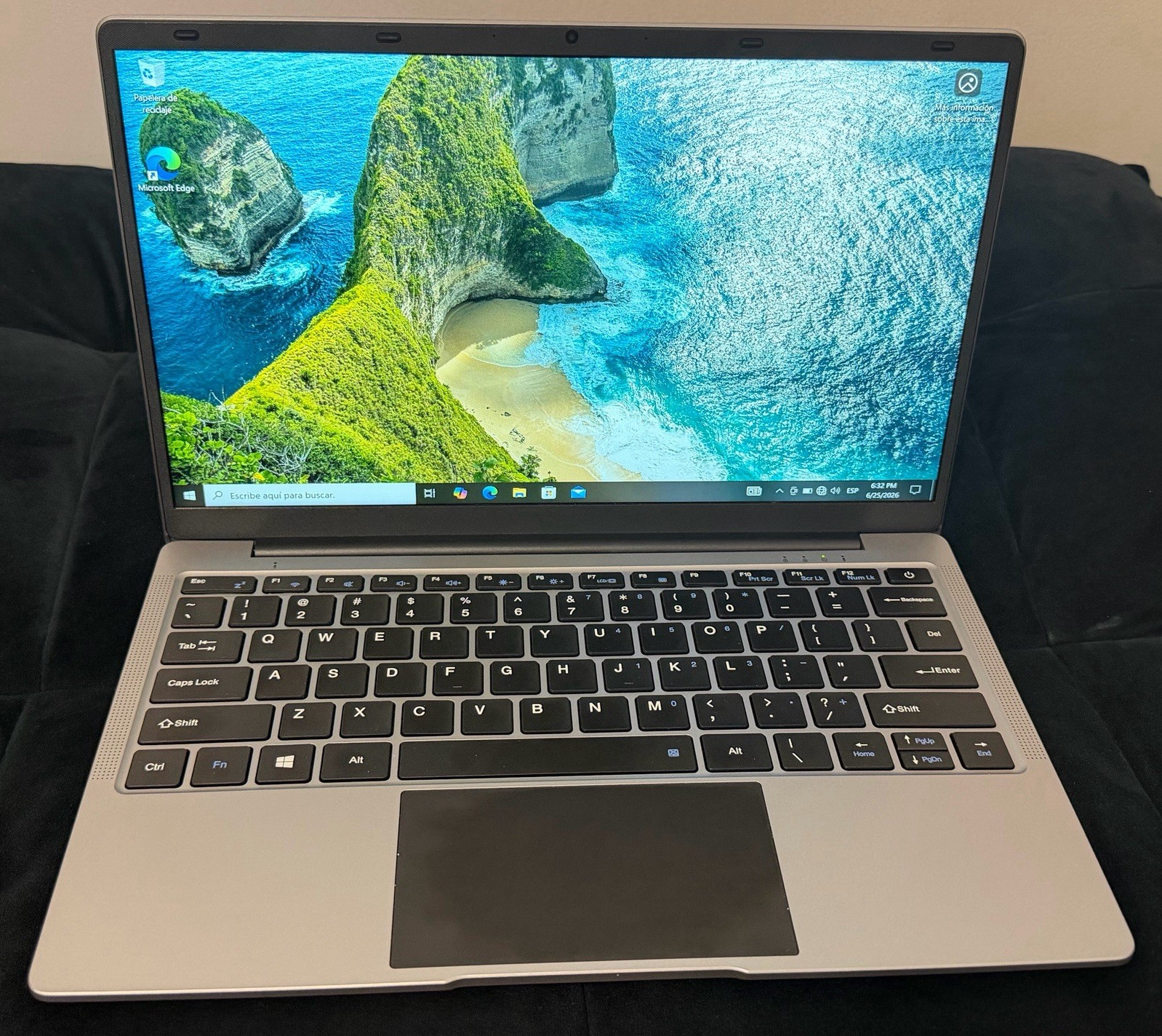 Intel 14in Laptop Celeron N3350 64GB RAM Win10 Wi-Fi BT HDMI Silver