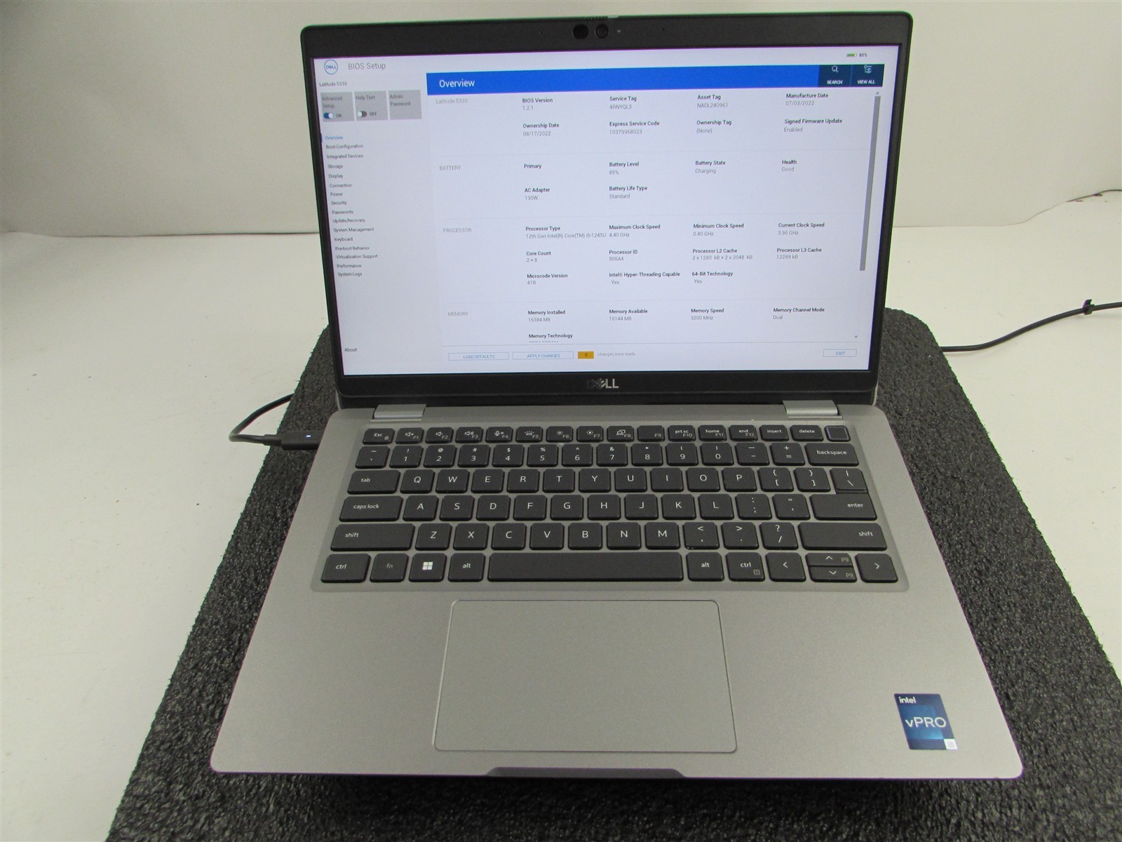 DELL LATITUDE 5330 FHD TOUCHSCREEN I5-1245U 10 CORE 512GB SSD 16GB RAM NO O.S