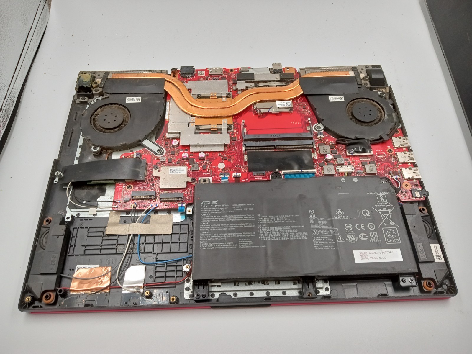 Asus ROG Strix G15 G512LI-BI7N10 Gaming i7-10750H GTX 1650 Ti – PARTS / REPAIR