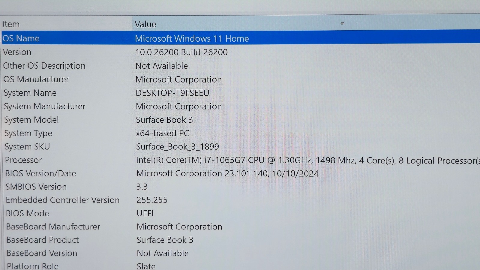 Surface Book 3 15″ (1899) i7-1065G7 32GB RAM 1TB SSD GTX 1660 GPU 6GB GDDR6