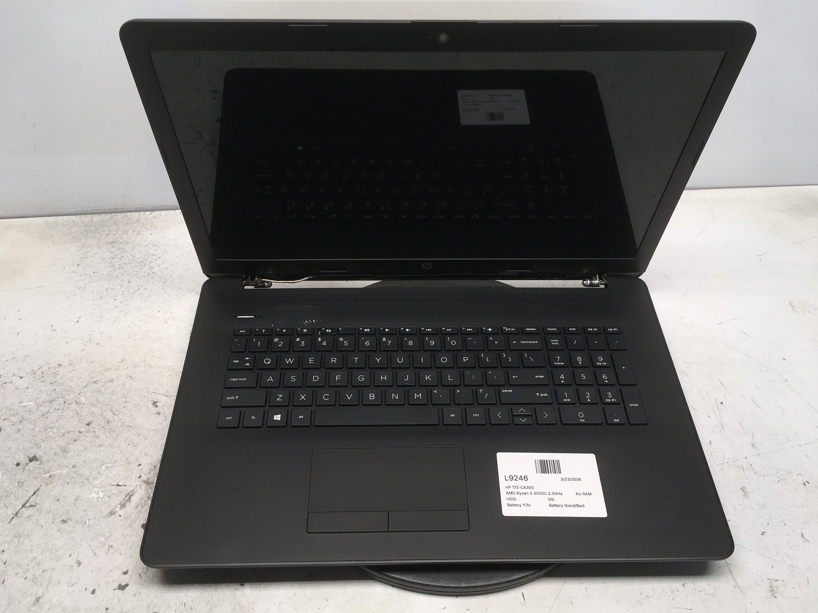HP 17Z-CA300 AMD Ryzen 5 4500U 2.3GHz No RAM NO HDD No Batt