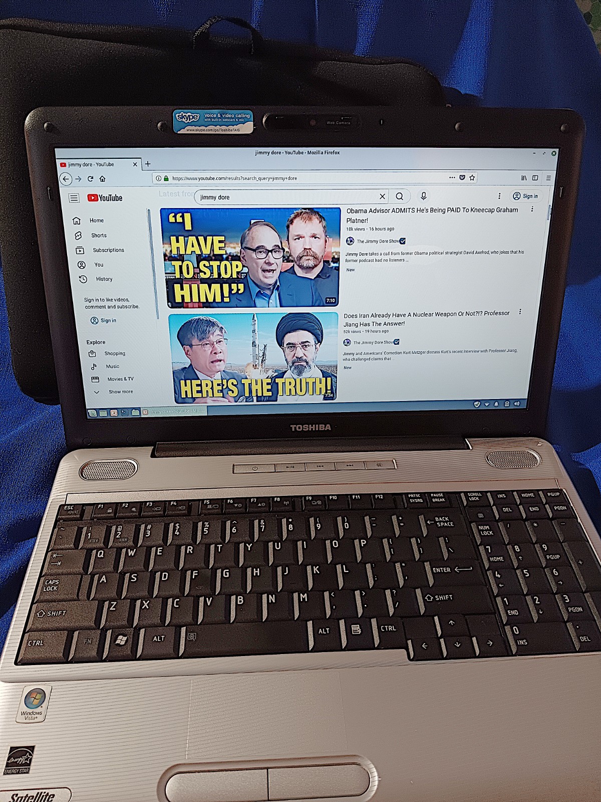 Toshiba Satellite laptop L505-S5964 Linux Mint v19 32 bit 320GB 4GB RAM w/Batt